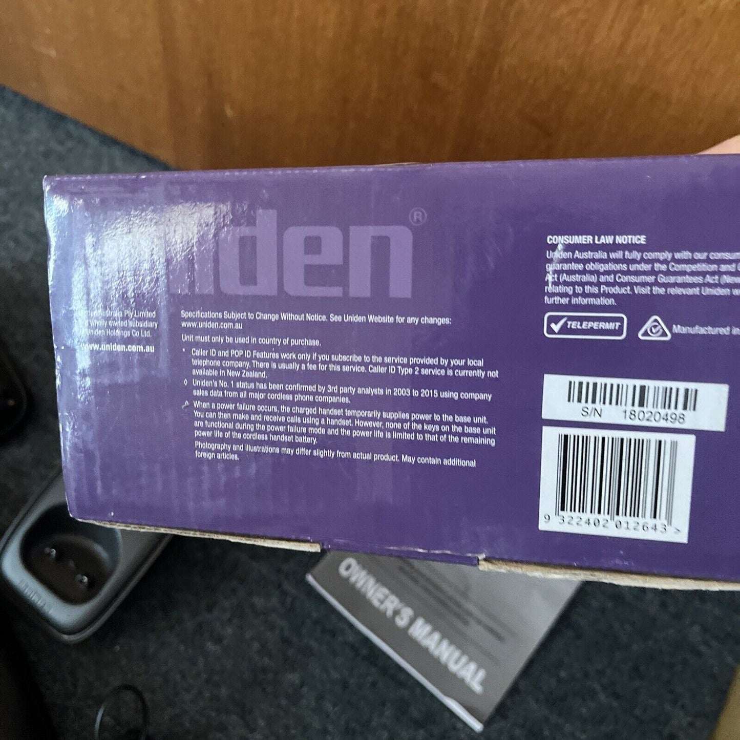 Uniden DECT1735+1 2x Cordless Phone Answering Machine Silver NBN Compatible