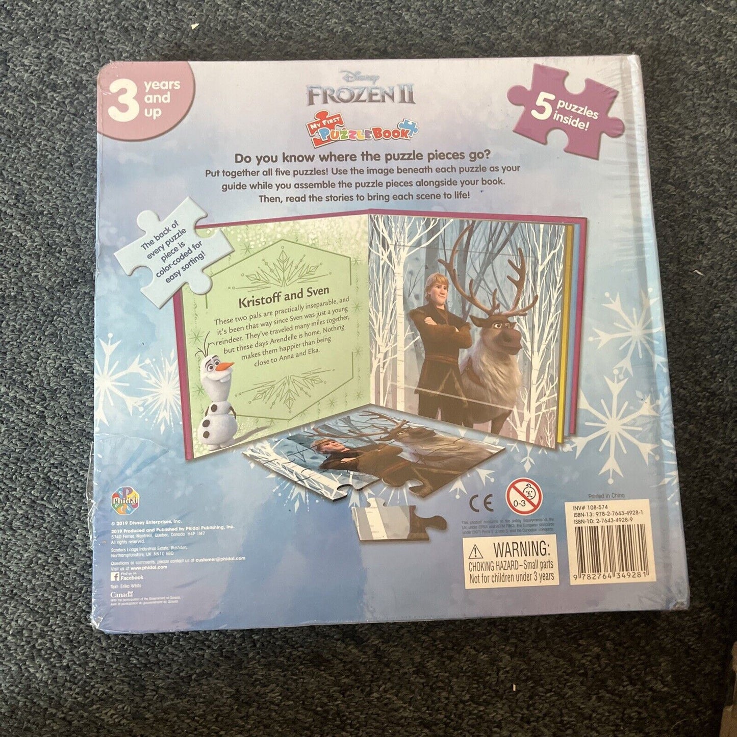 NEW Disney Frozen 2 ANNA Doll Hasbro 10" Figure & Frozen 2 Puzzle Book