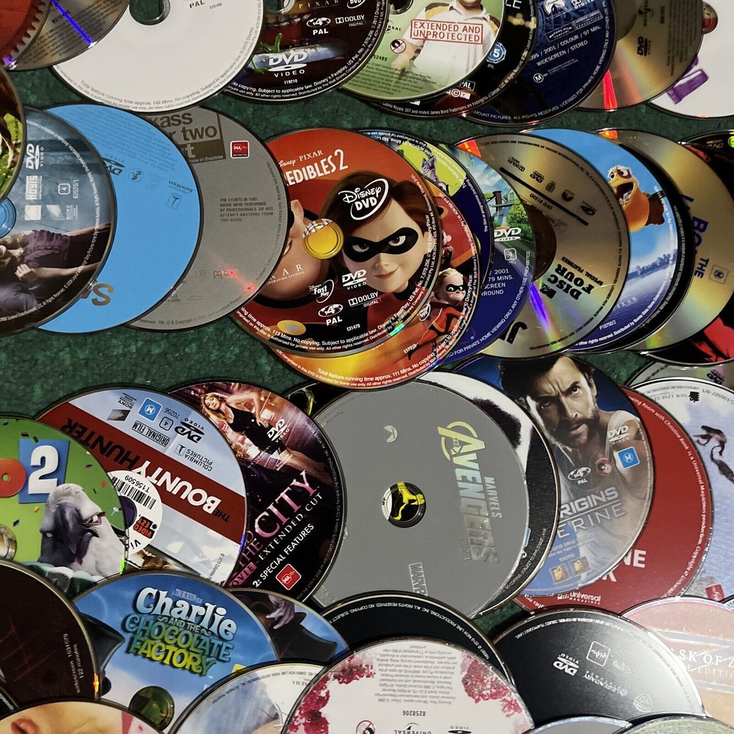 100x Genuine Loose Hollywood Action Adventure Drama DVDs Region 4