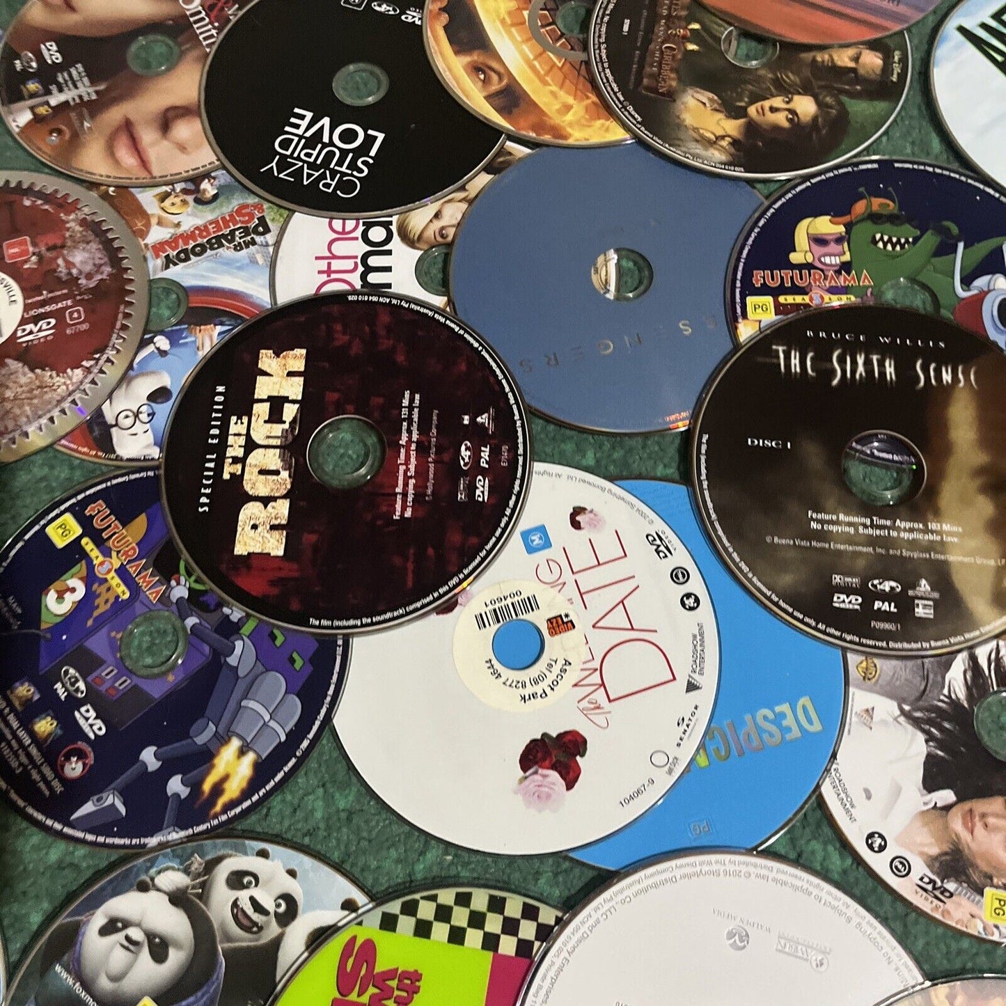 74x Genuine Loose Hollywood Action Adventure Drama DVDs Region 4