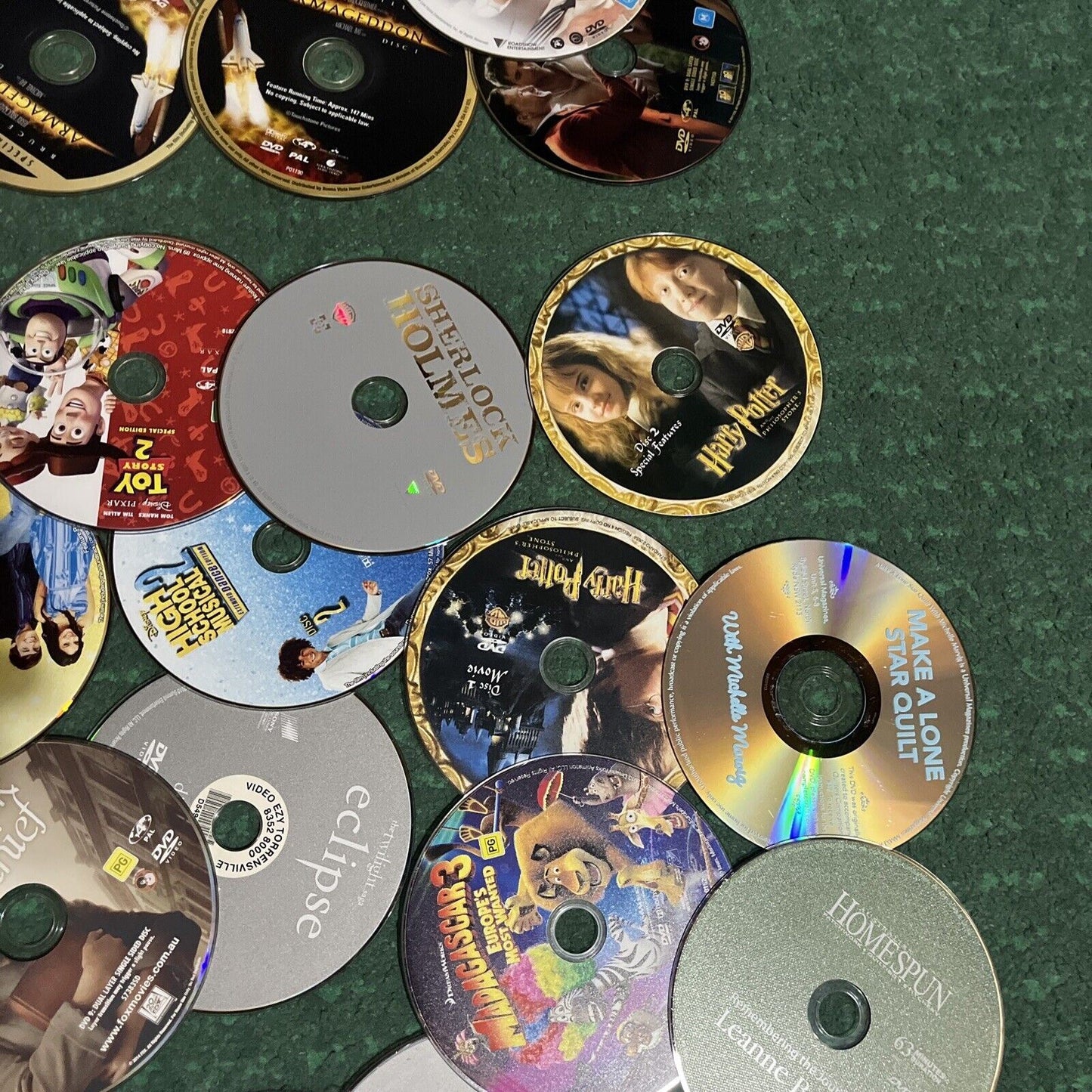 74x Genuine Loose Hollywood Action Adventure Drama DVDs Region 4