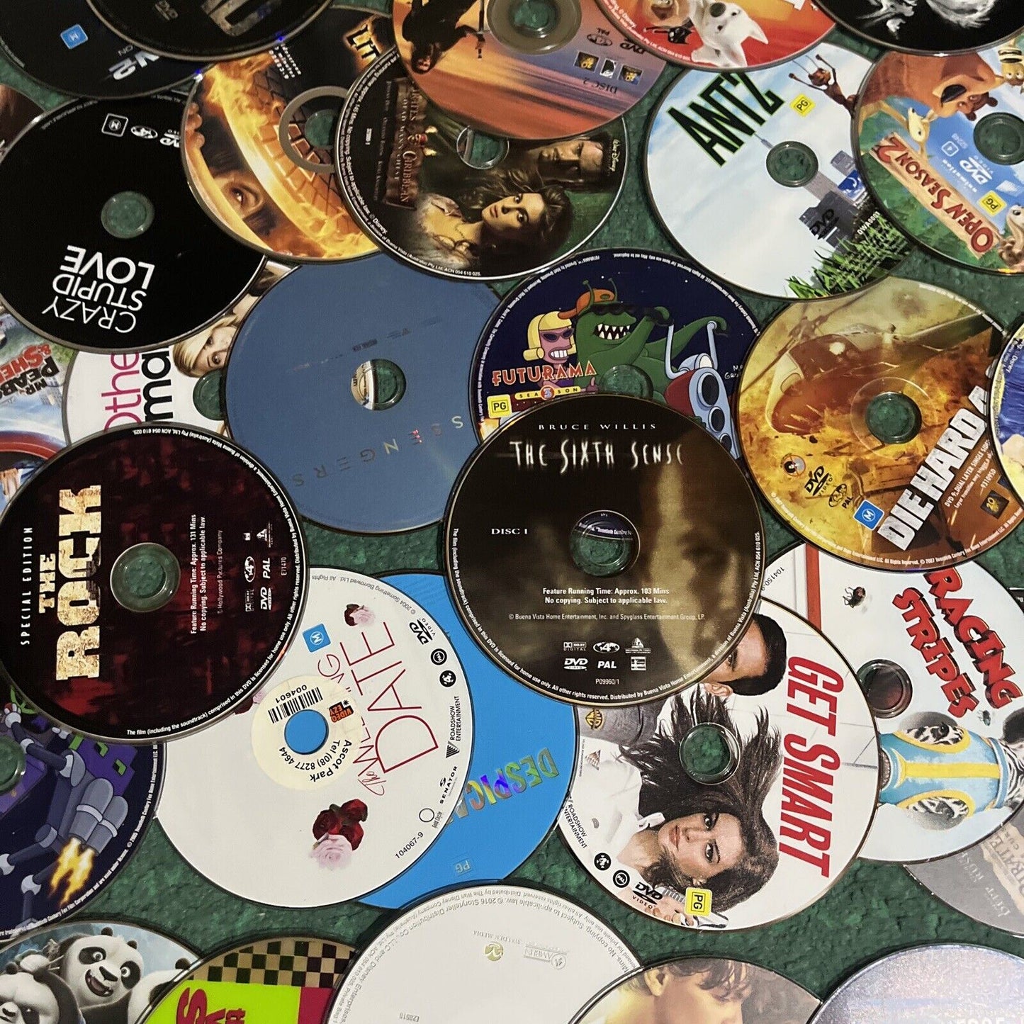 74x Genuine Loose Hollywood Action Adventure Drama DVDs Region 4