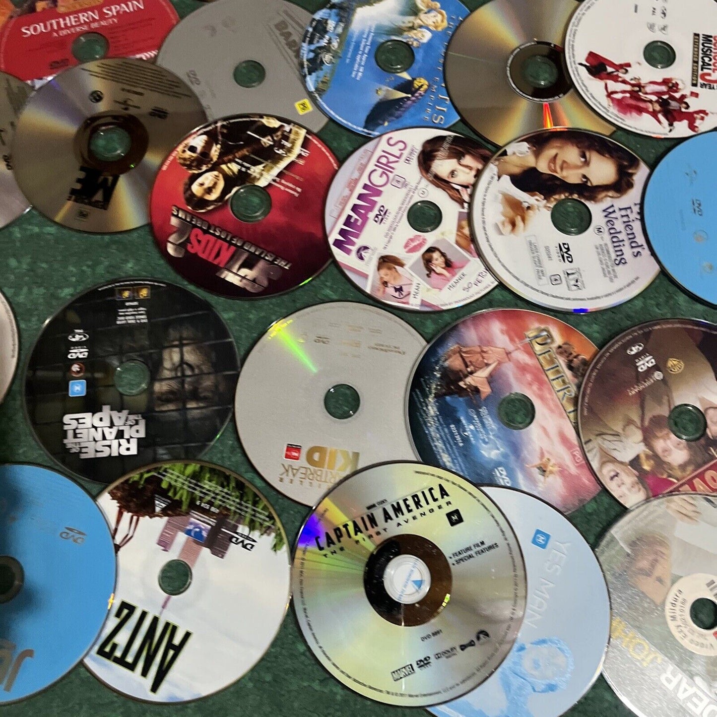 62x DVDs loose Hollywood Action Adventure Comedy Drama Movies Region 4