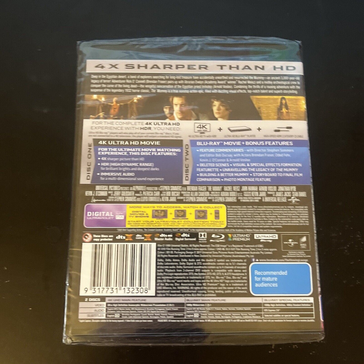 *New Sealed* The Mummy (4K Ultra HD Blu-ray, 1999) Brendan Fraser, Rachel Weisz