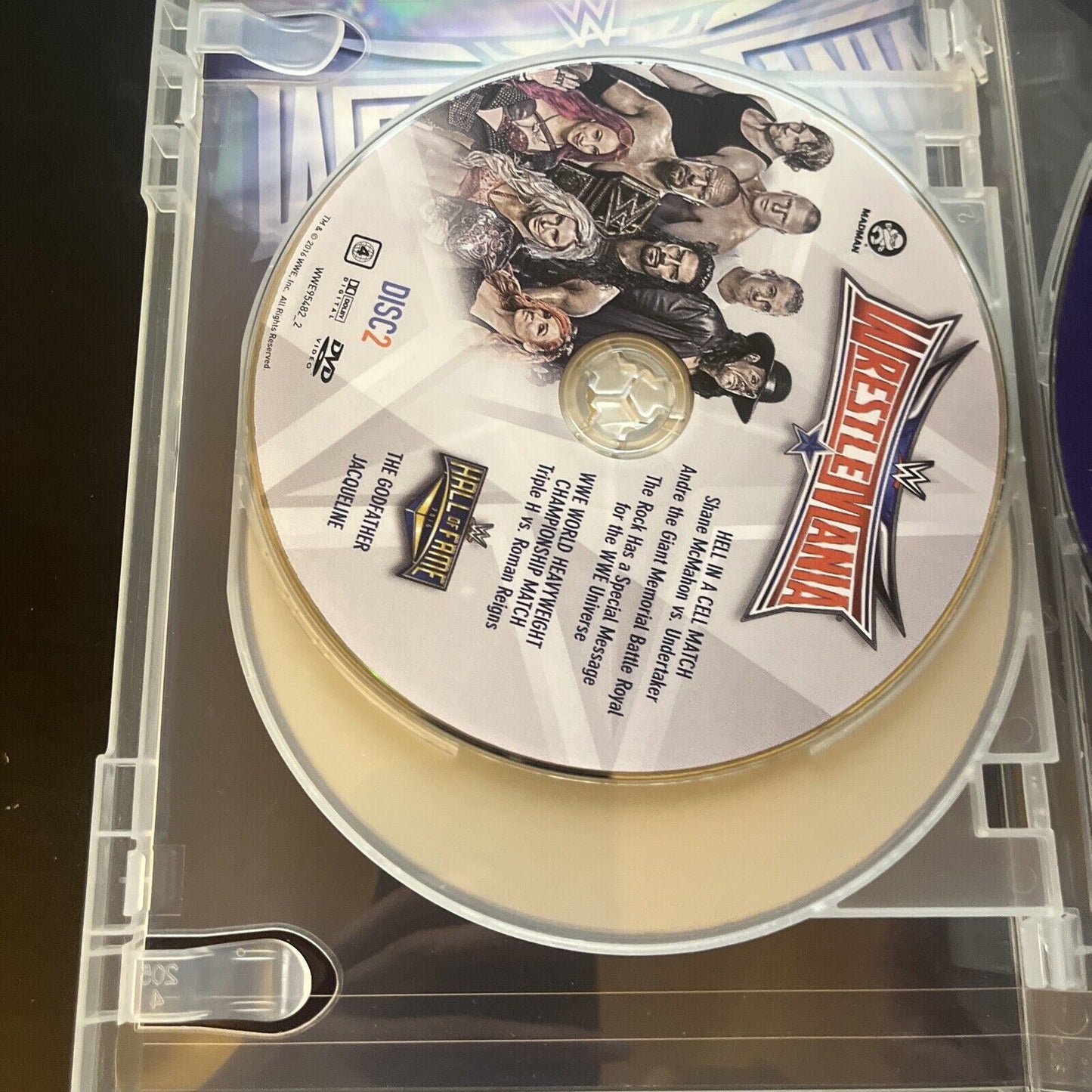 WWE: Wrestlemania 32 - 2016 (DVD, 3-Disc) Brock Lesnar, Big Show Region 4