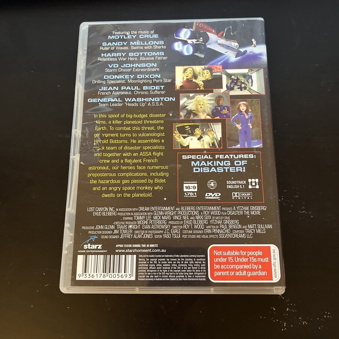 Disaster (DVD, 2007) Tommy Lee, Mick Mars, Glenn Morshower, Vince Neil Region 4