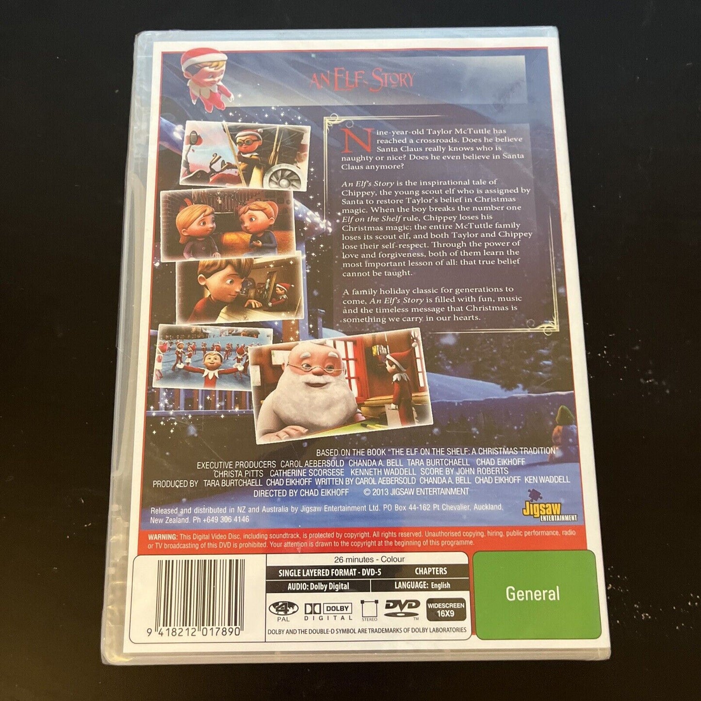 *New Sealed* An Elf's Story (DVD, 2011) Leslie Bellair, Brendan Dooling Region 4