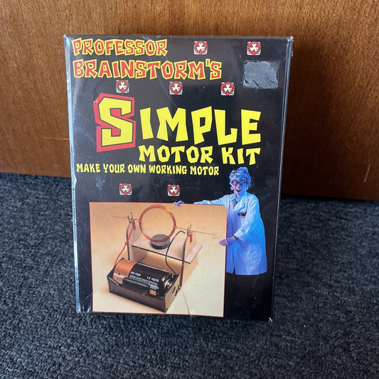 *New Sealed* Professor Brainstorm's: Simple Motor Kit - Make Your Own Motor
