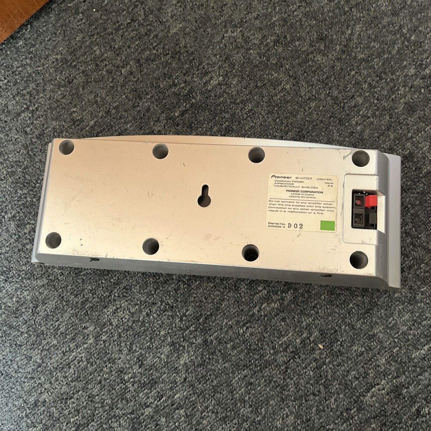 PIONEER S-HTD7 Magnetically Shielded Center Speaker (100W 6 Ohms)