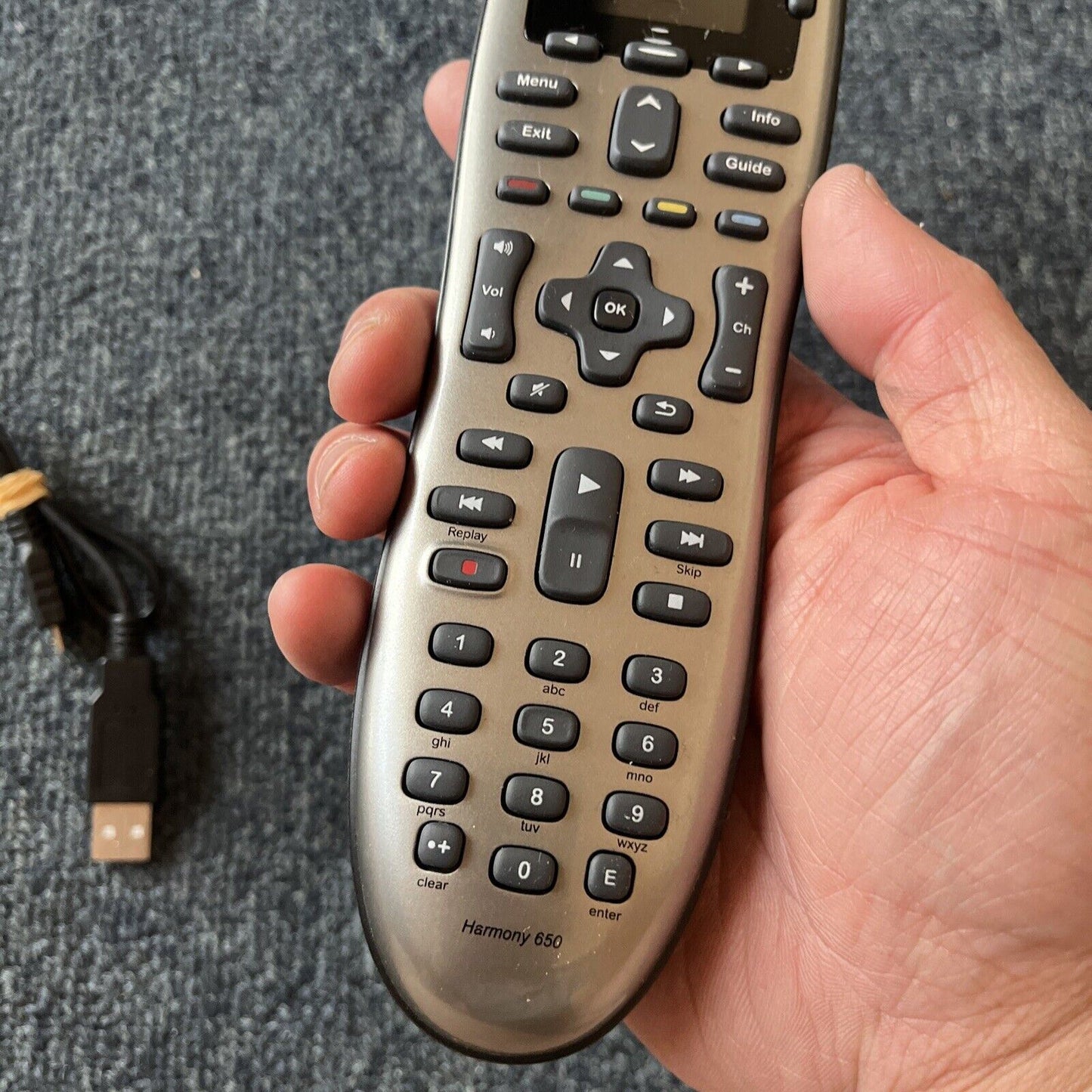 Logitech Harmony 650 Infrared All-in-One Universal Remote Control - SIlver