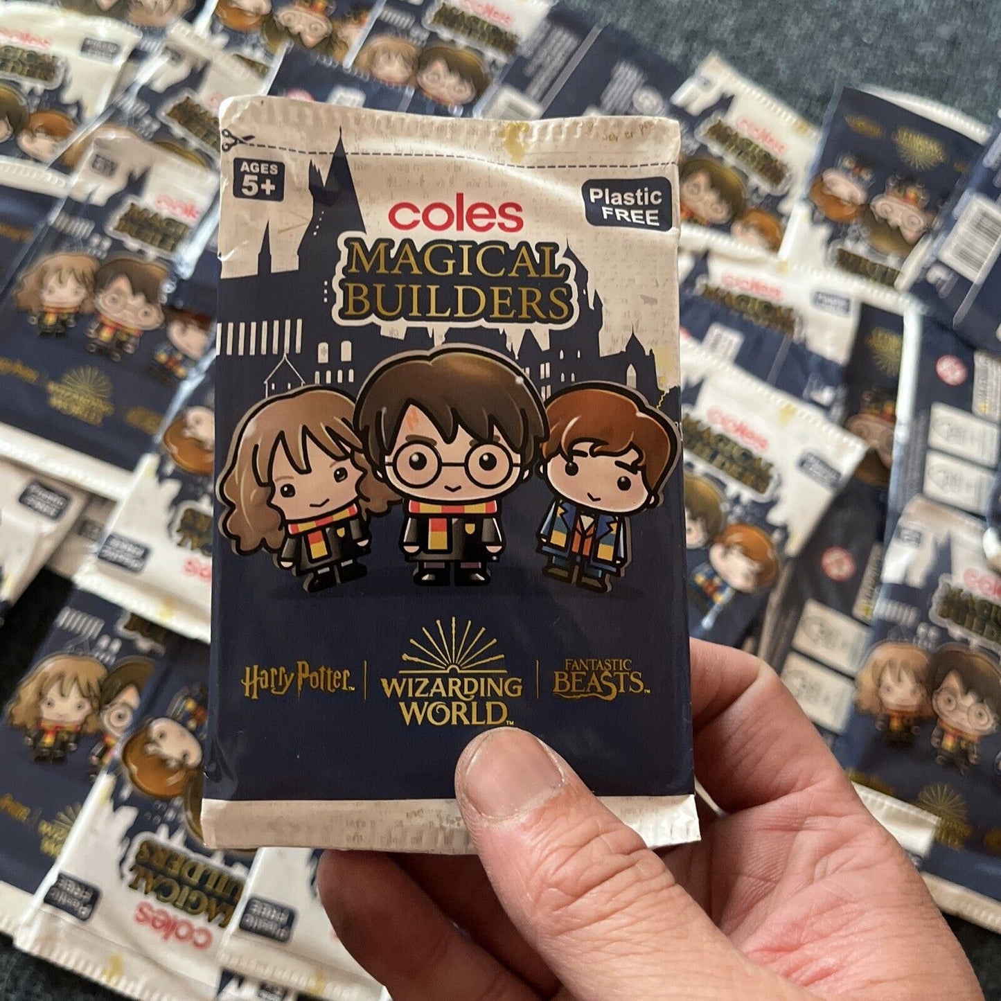 40x Magical Builders Harry Potter/Fantastic Beasts Collectable Unopened Coles