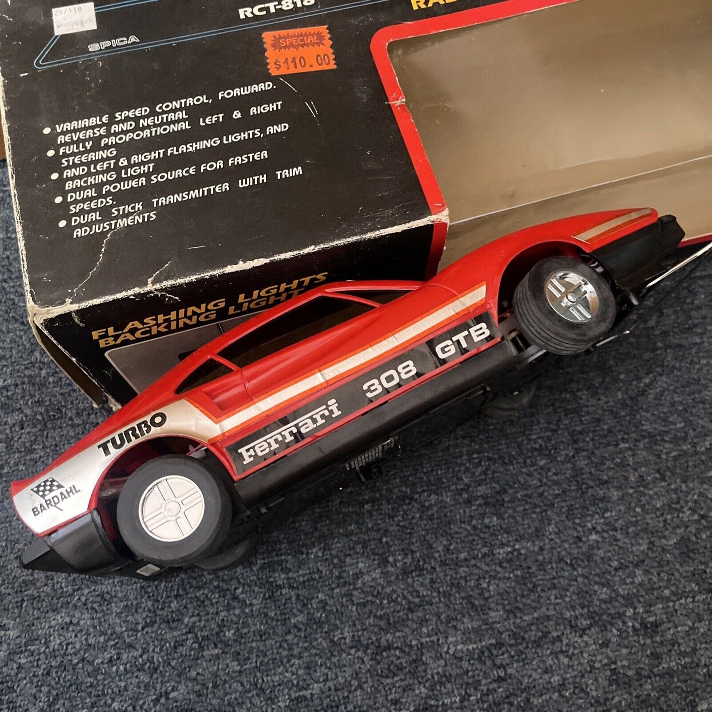 Ferrari 308 GTB Radio Control *Motor runs but not responding to controls well*