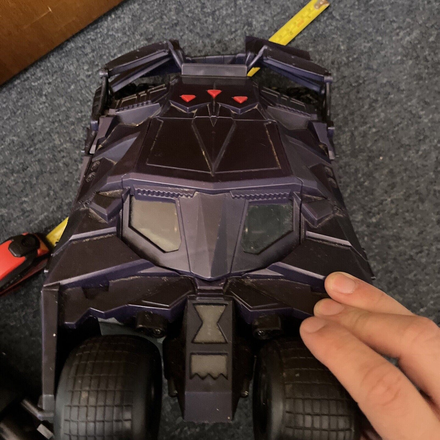 3x Batman Vehicles: Batbot 2013 16", H1387 2015 Batmobile Mattel