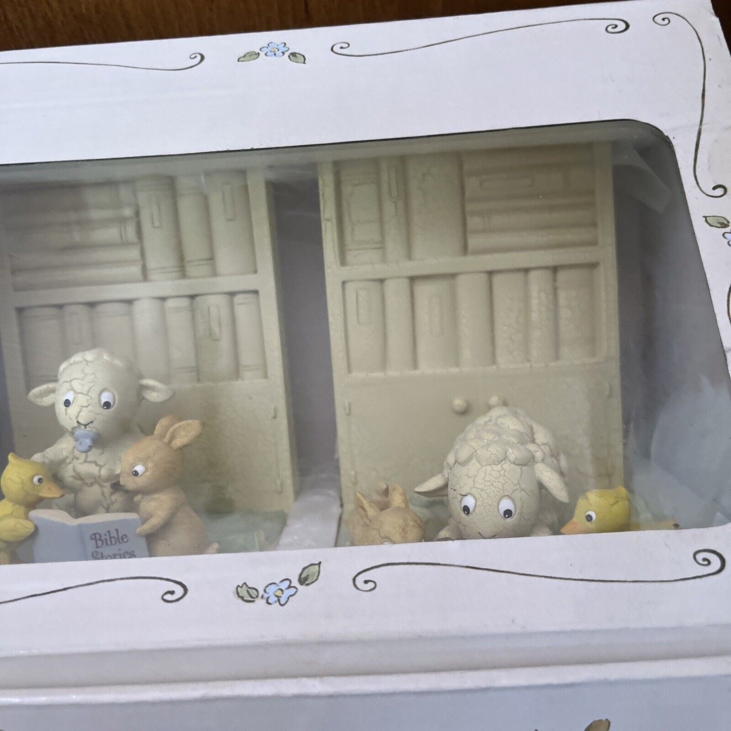 DaySpring Hand Painted Bookends Really Woolly - Christian Baby Gift