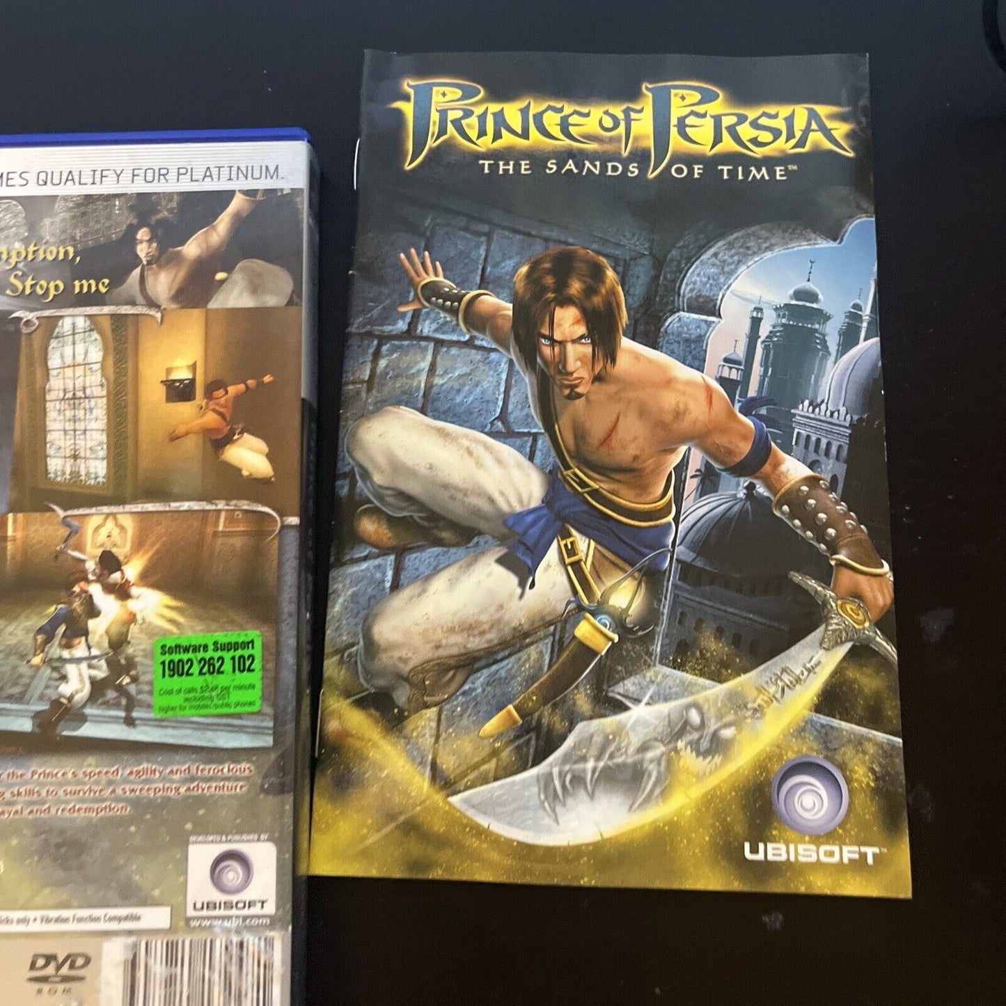 Prince of Persia The Sands of Time PS2 Playstation 2 PAL with Manual