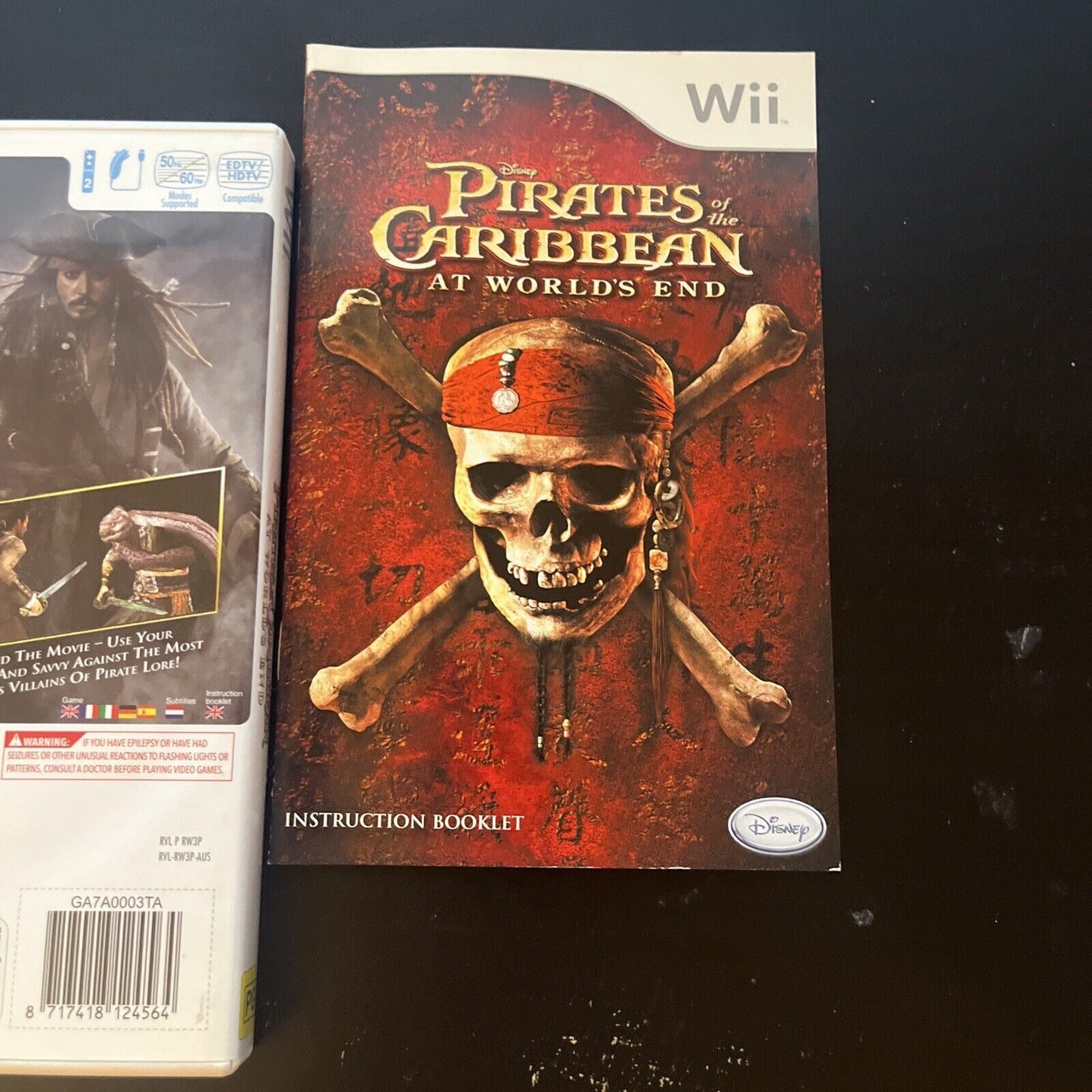 Disney Pirates Of The Caribbean At Worlds End Nintendo Wii Game PAL With Manual
