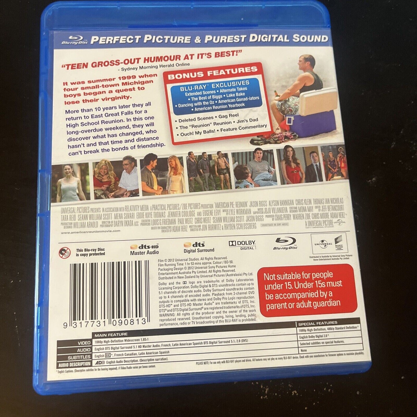 American Pie - Reunion (Blu-ray, 2012) Jason Biggs, Tara Reid, Region B