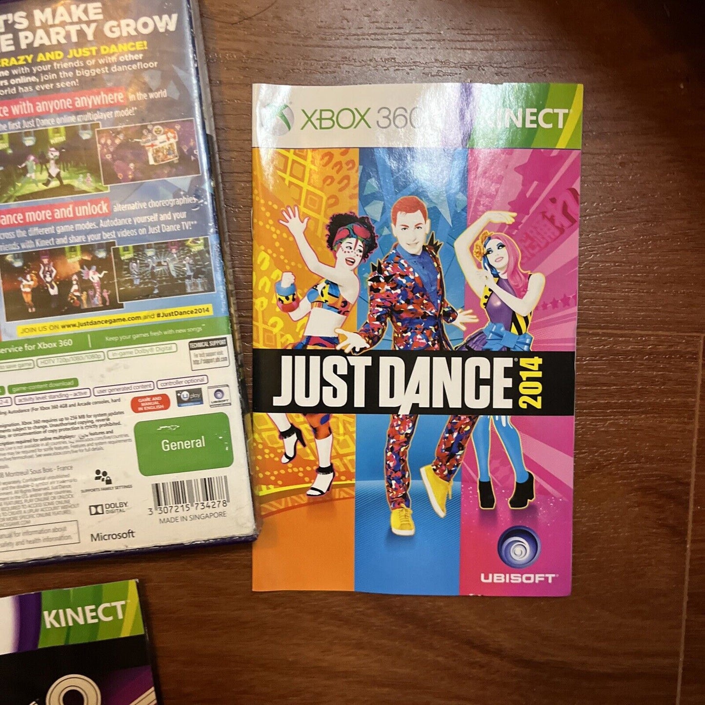Just Dance 2014 & 3 / Dance Central 2 Microsoft Xbox 360 Kinect With Manual PAL