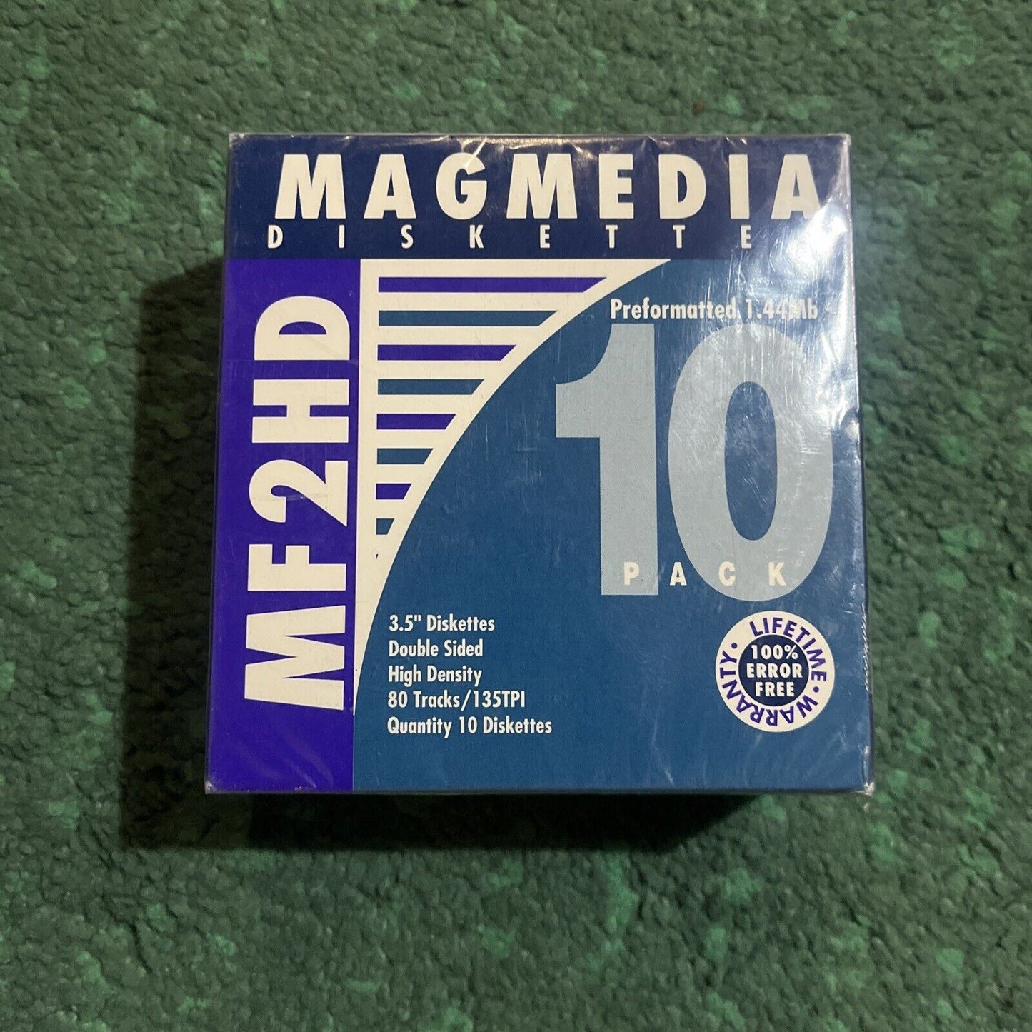 *New Sealed* 10x 3.5" Blank HD 1.44Mb Formatted MF2HD Magmedia Diskettes