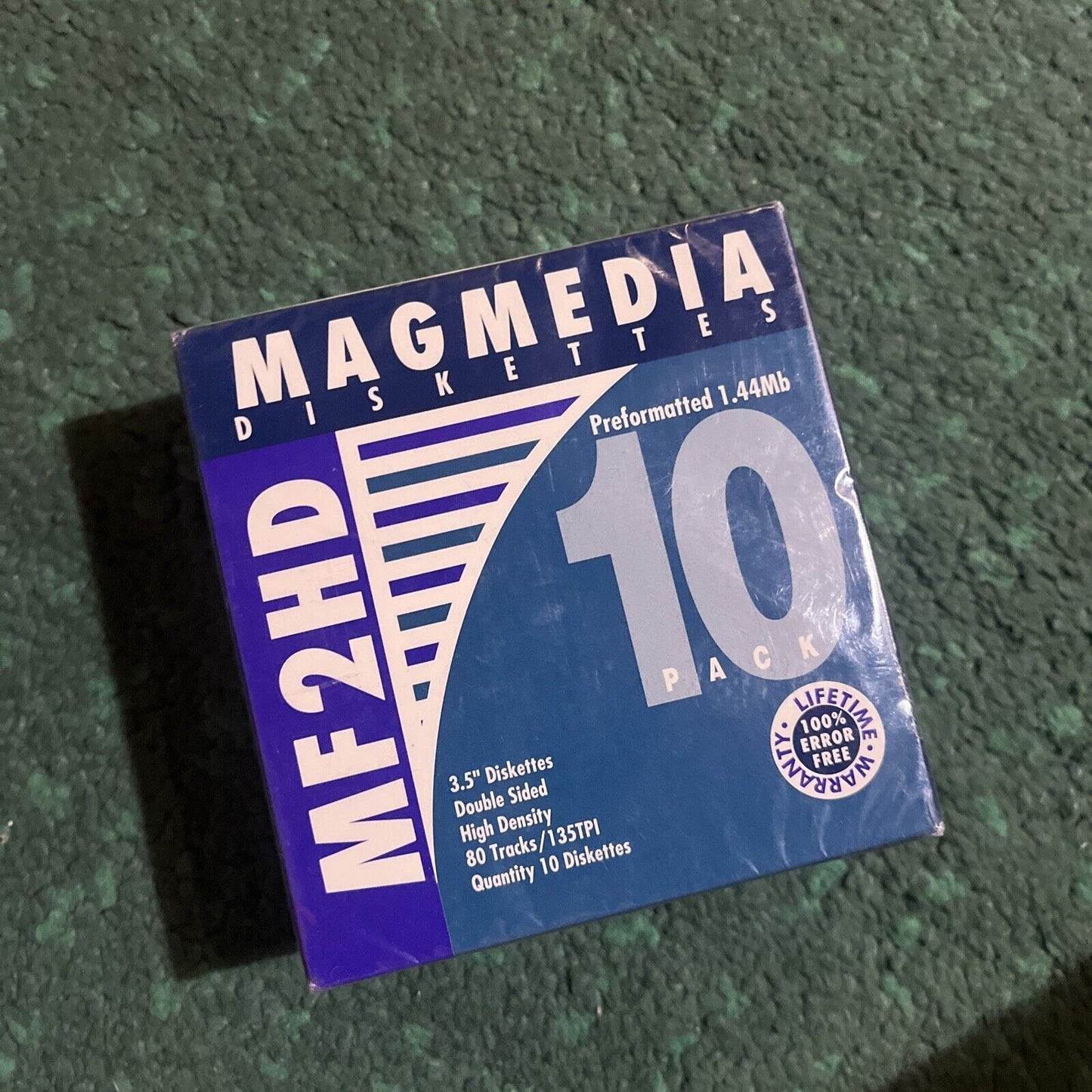 *New Sealed* 10x 3.5" Blank HD 1.44Mb Formatted MF2HD Magmedia Diskettes