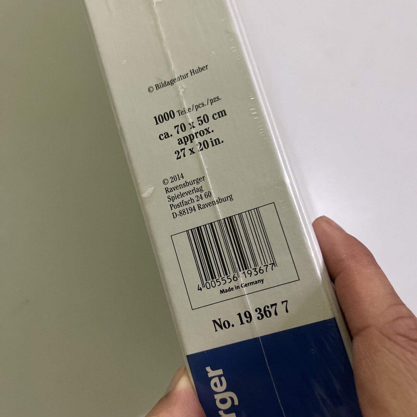 *New* Ravensburger Eib Lake, Germany Most Majestic Mountains Puzzle 1000pc