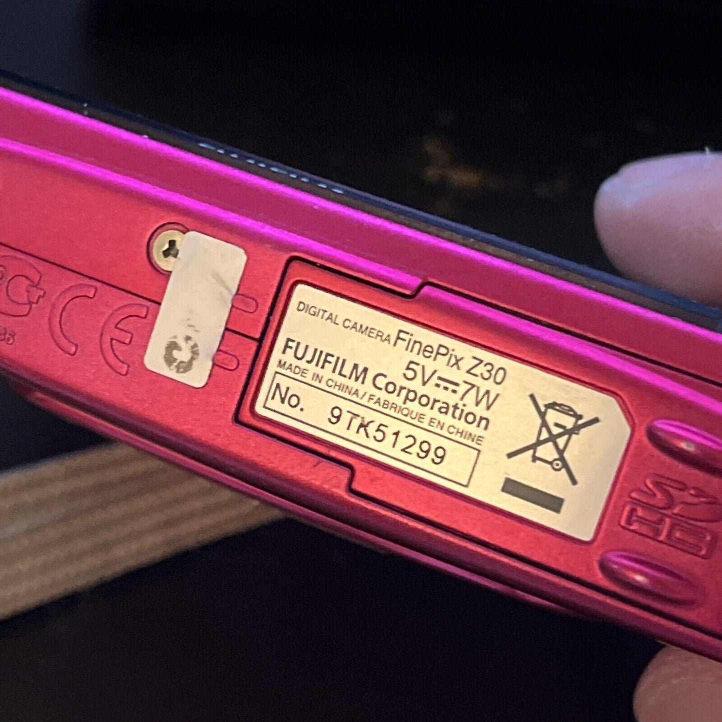 Fujifilm Finepix Z30 Digital Camera 10MP Pink