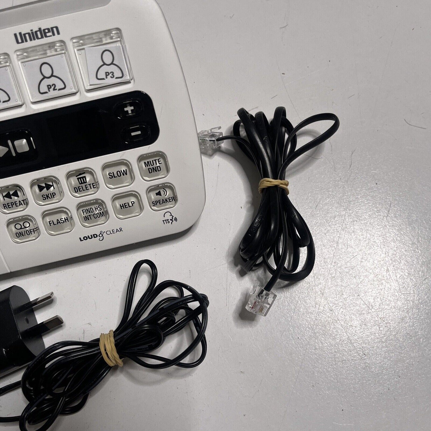 Uniden SSE45W Cordless Telephone Answering Machine Loud & Clear NBN Compatible