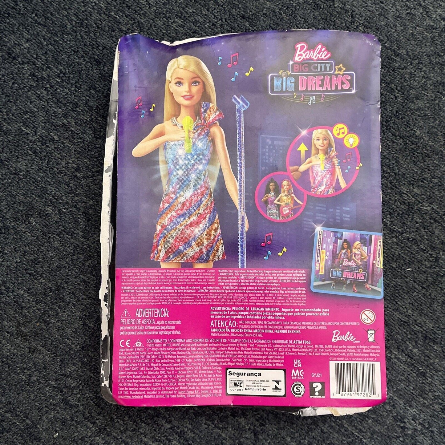 Barbie Big City Dreams Malibu Barbie Singing 11" Doll 2020