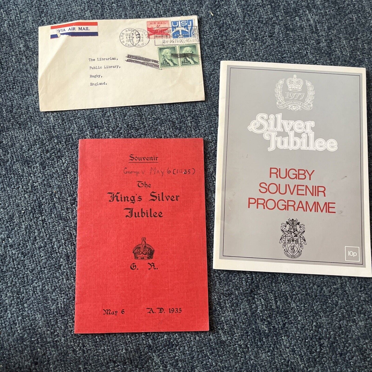 The King's Silver Jubilee 1936 Souvenir & 1977 Silver Jubilee Rugby Souvenir
