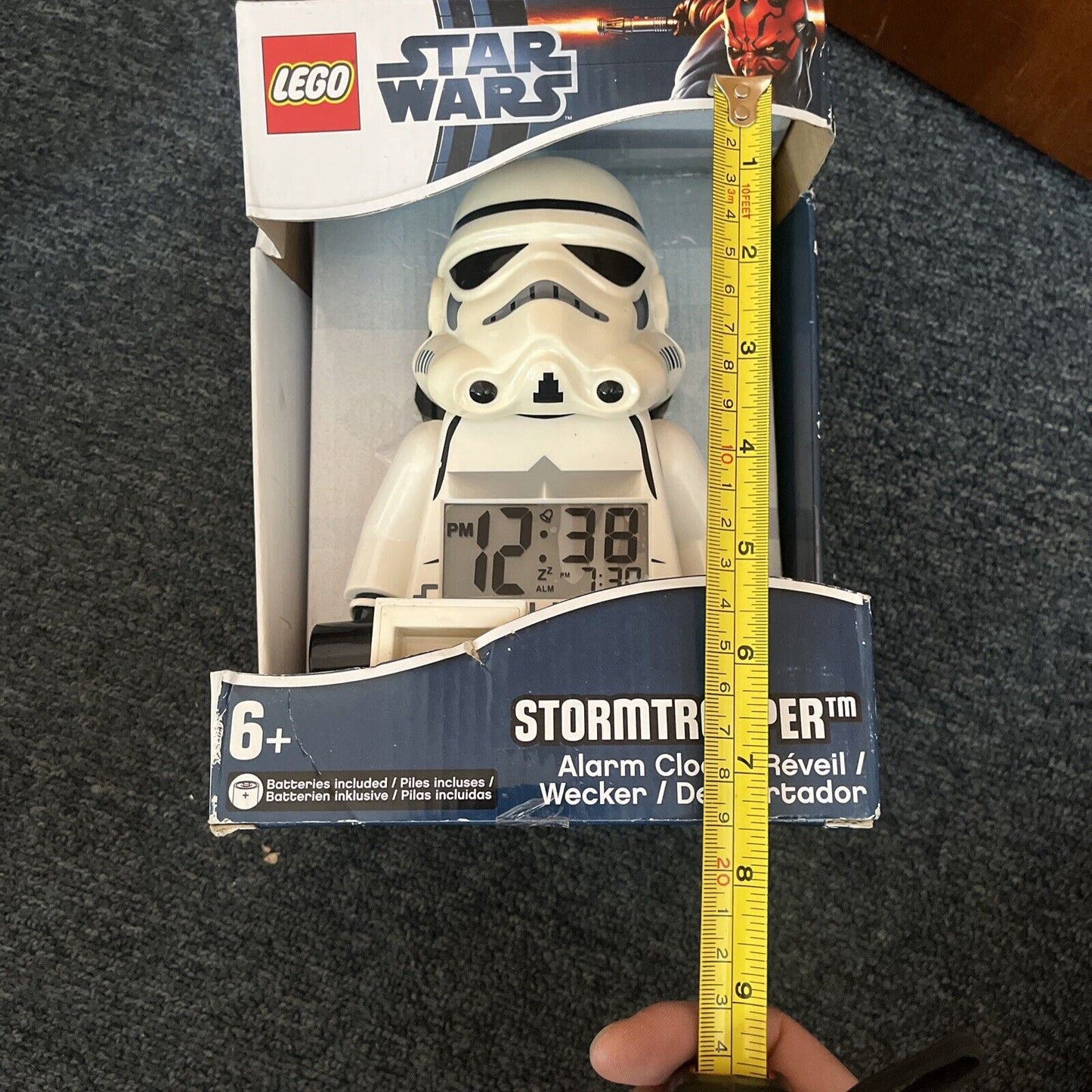 Lego Star Wars Stormtrooper Alarm Clock 9002137 2012 *Never Used*