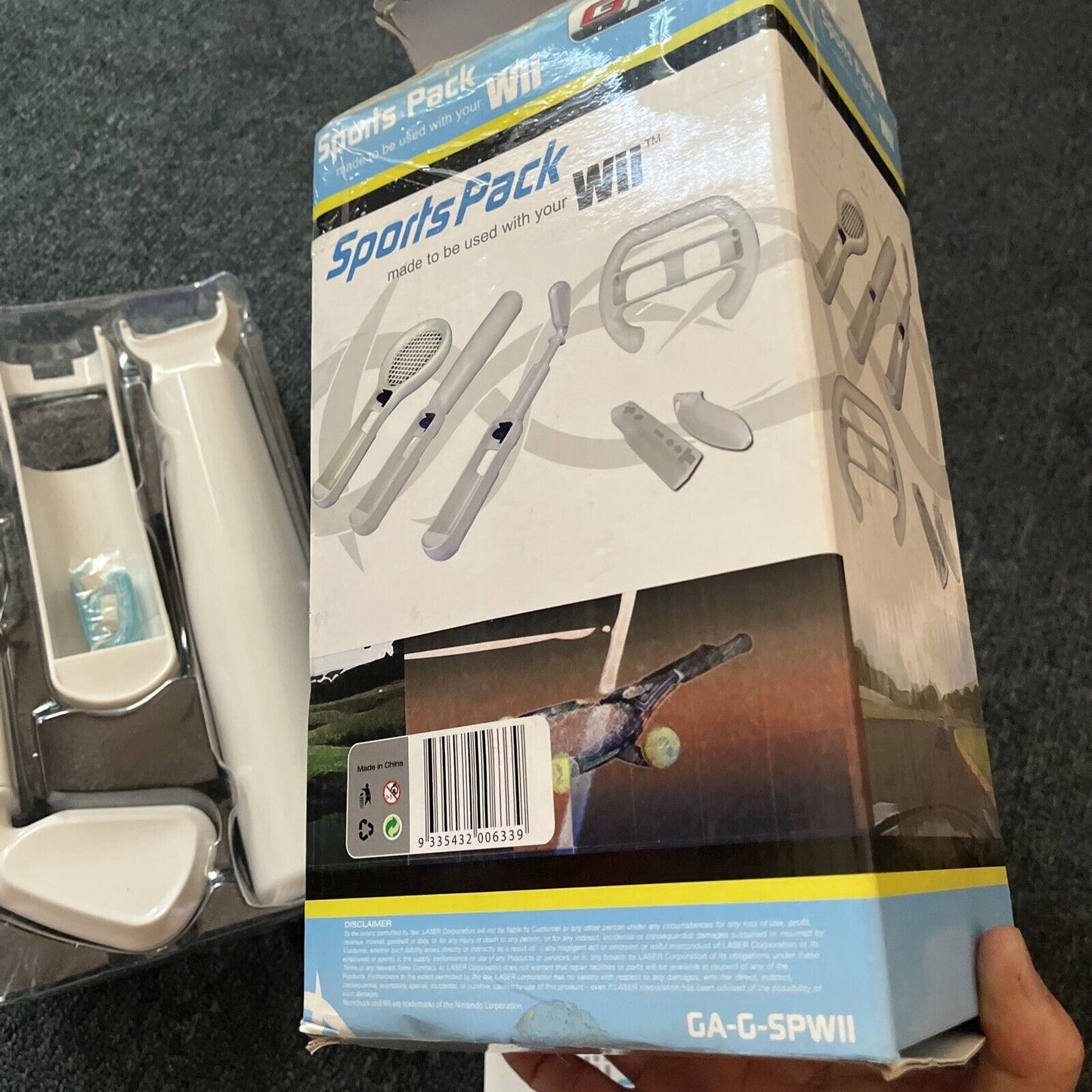 Wii Sports Nintendo Wii with Sports Pack Accessories Tennis Golf Bat PAL