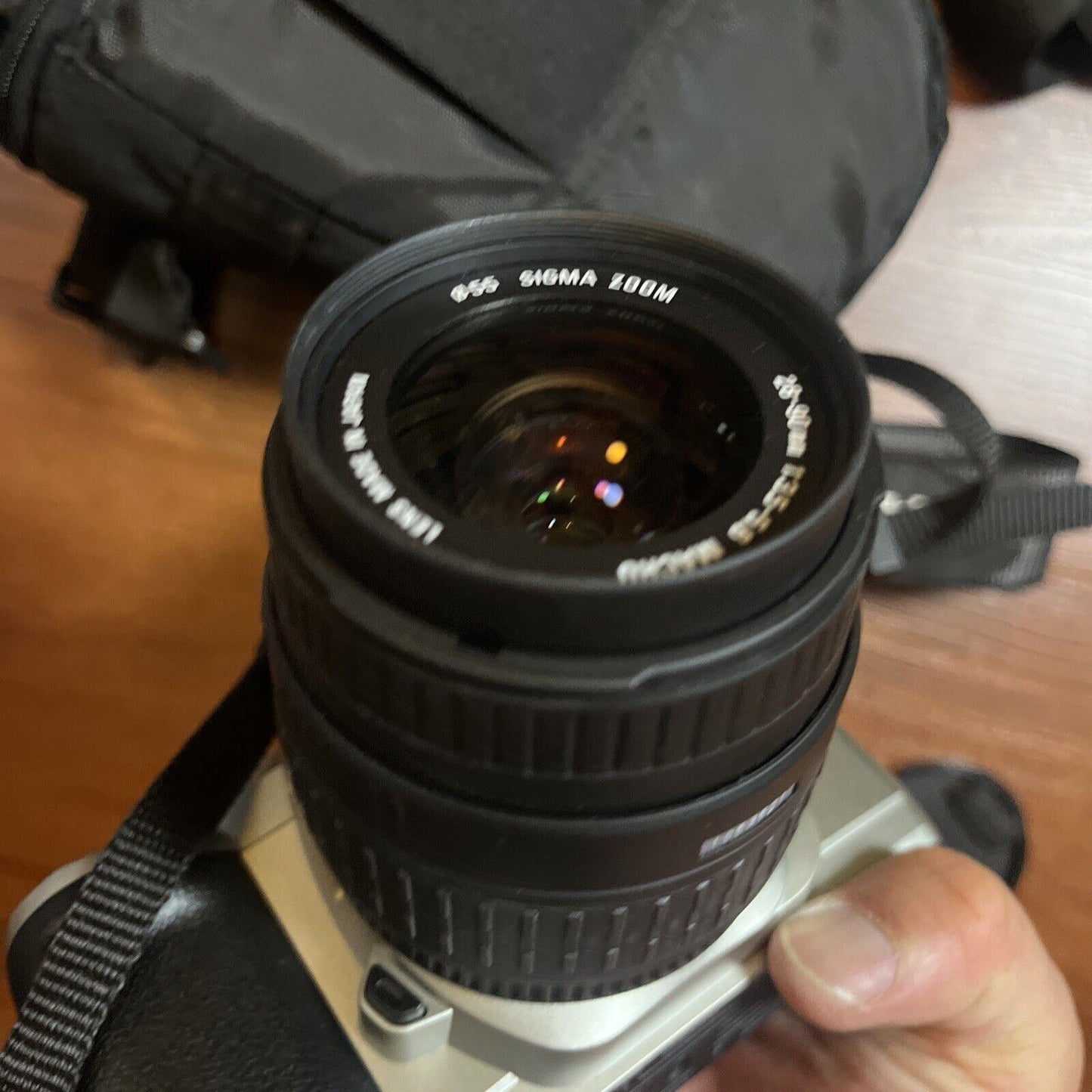 Pentax MZ-60 SLR 35mm Film Camera with Sigma Zoom 28-90mm Macro Lens with Case