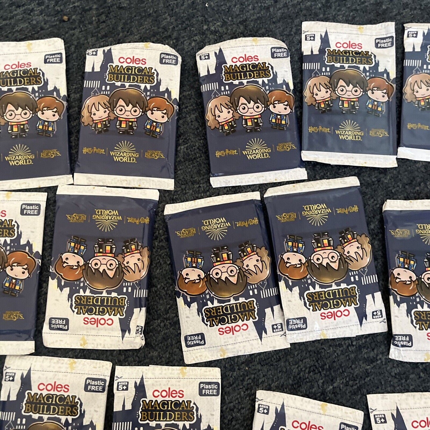 *New Sealed* 28x Coles Magical Builders Harry Potter /Fantastic Beasts