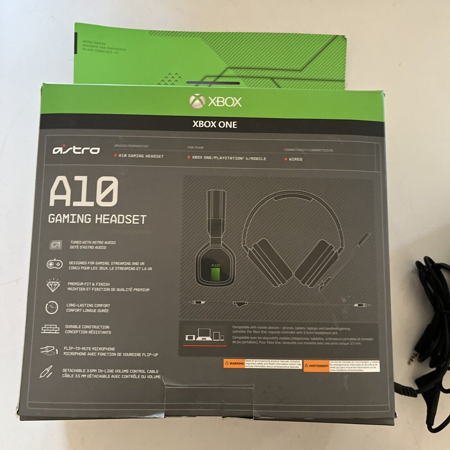 Astro A10 Green Over the Ear Only Headsets for Microsoft Xbox One / PS4