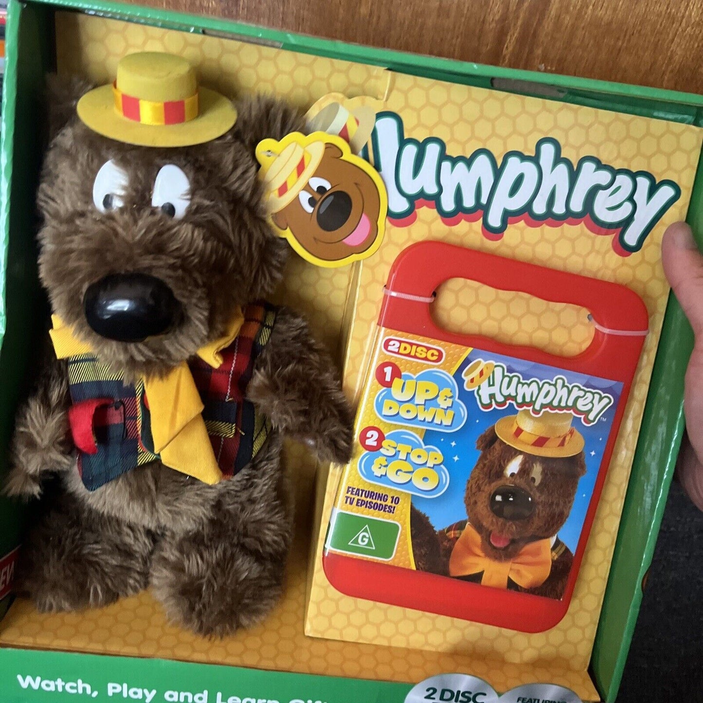 Humphrey Watch, Play and Learn Gift Set DVD & Bear Region 4