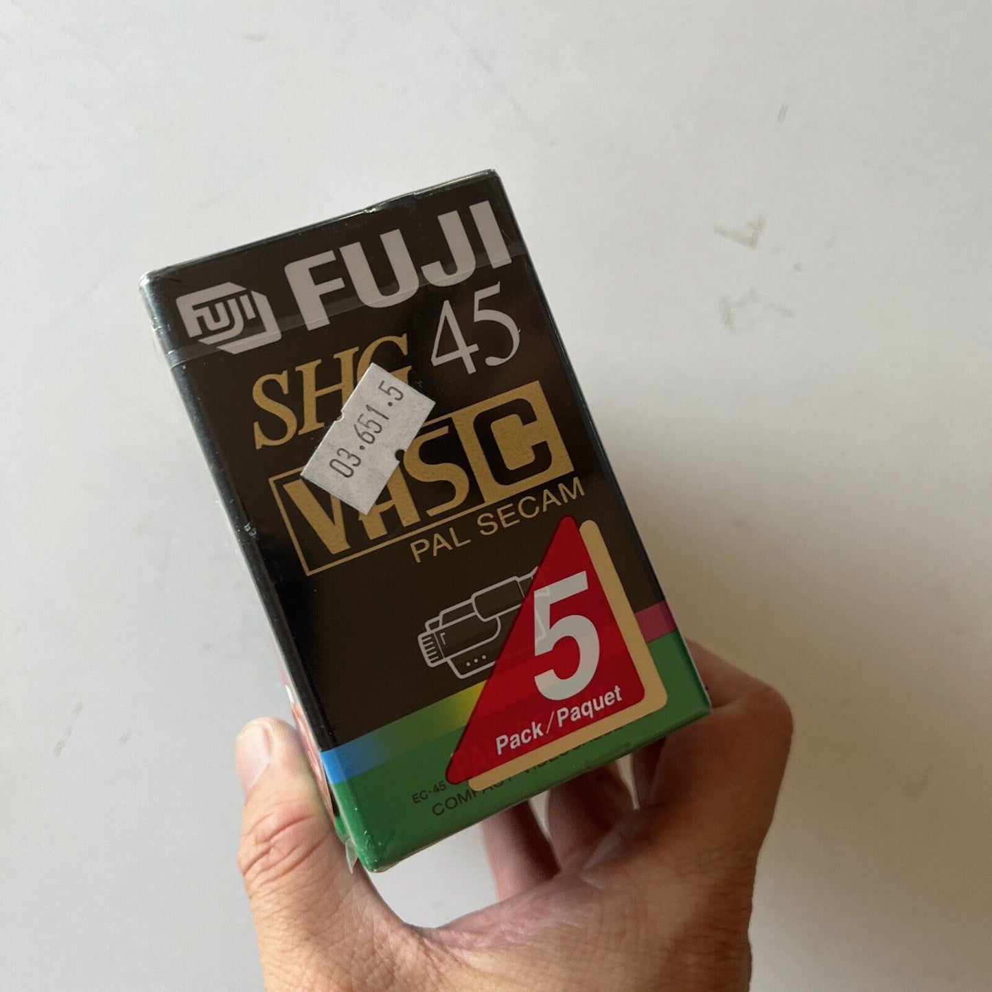 *New Sealed* 5x Fuji Compact Video Cassette VHS-C PAL/SECAM SHG 45