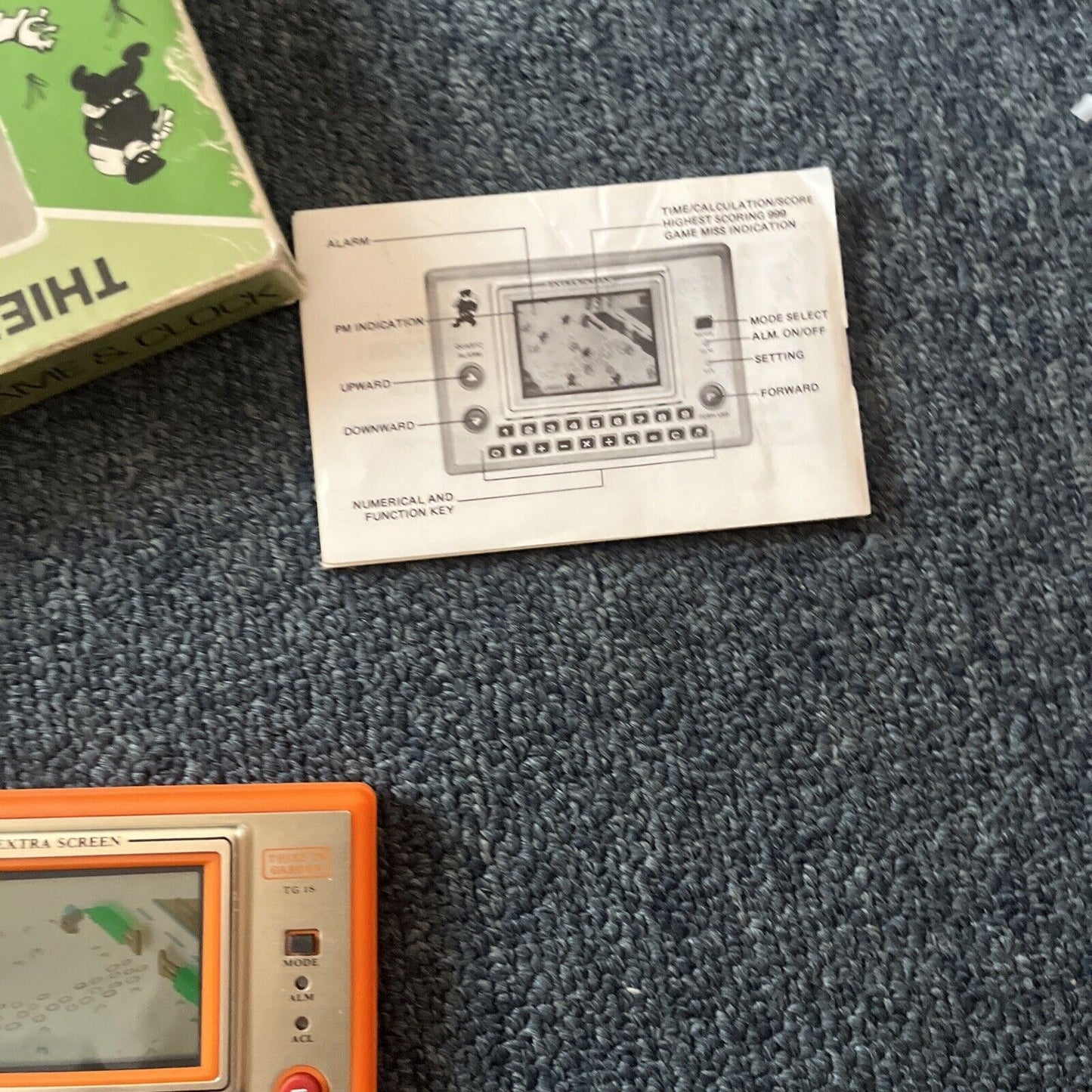 Thief In Garden Game & Calculator & Clock TG-18 From 1982 G. J Coles & Coy