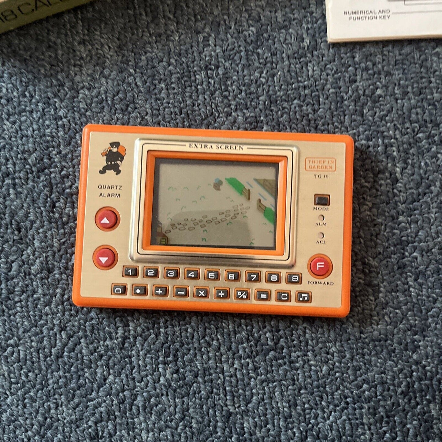Thief In Garden Game & Calculator & Clock TG-18 From 1982 G. J Coles & Coy