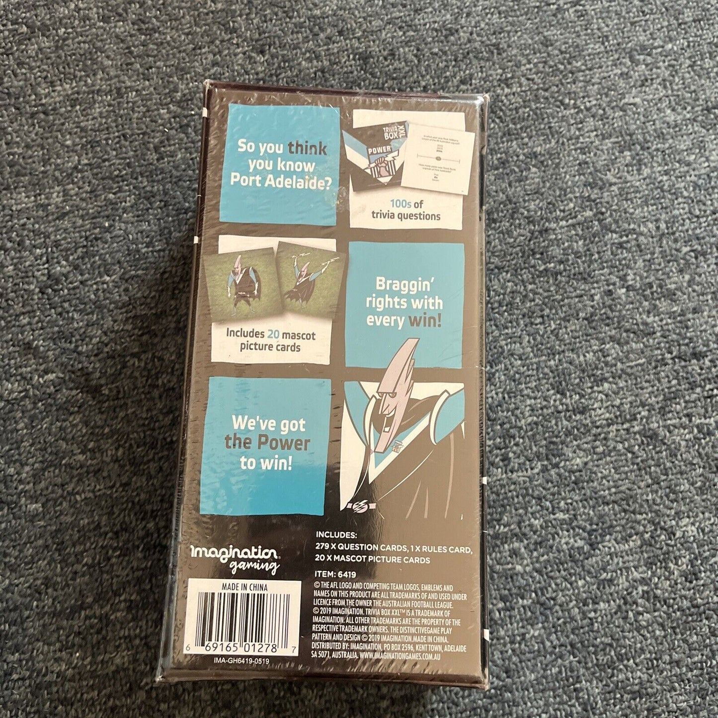 *New Sealed* AFL - Port Adelaide Power Trivia Box XXL 2019