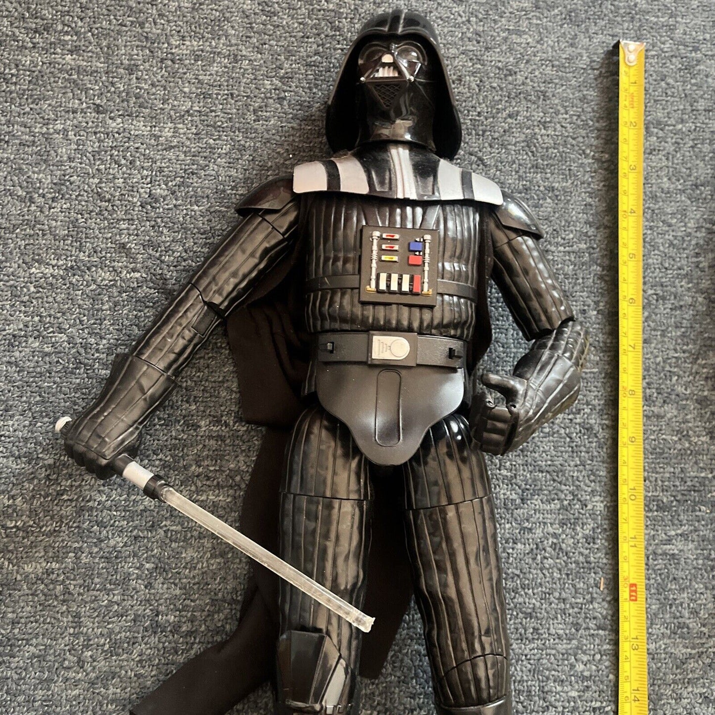 4x Star Wars Figures: 17" Darth Vader, Obi-Wan Kenobi 11", Stormtrooper 11" & 4"
