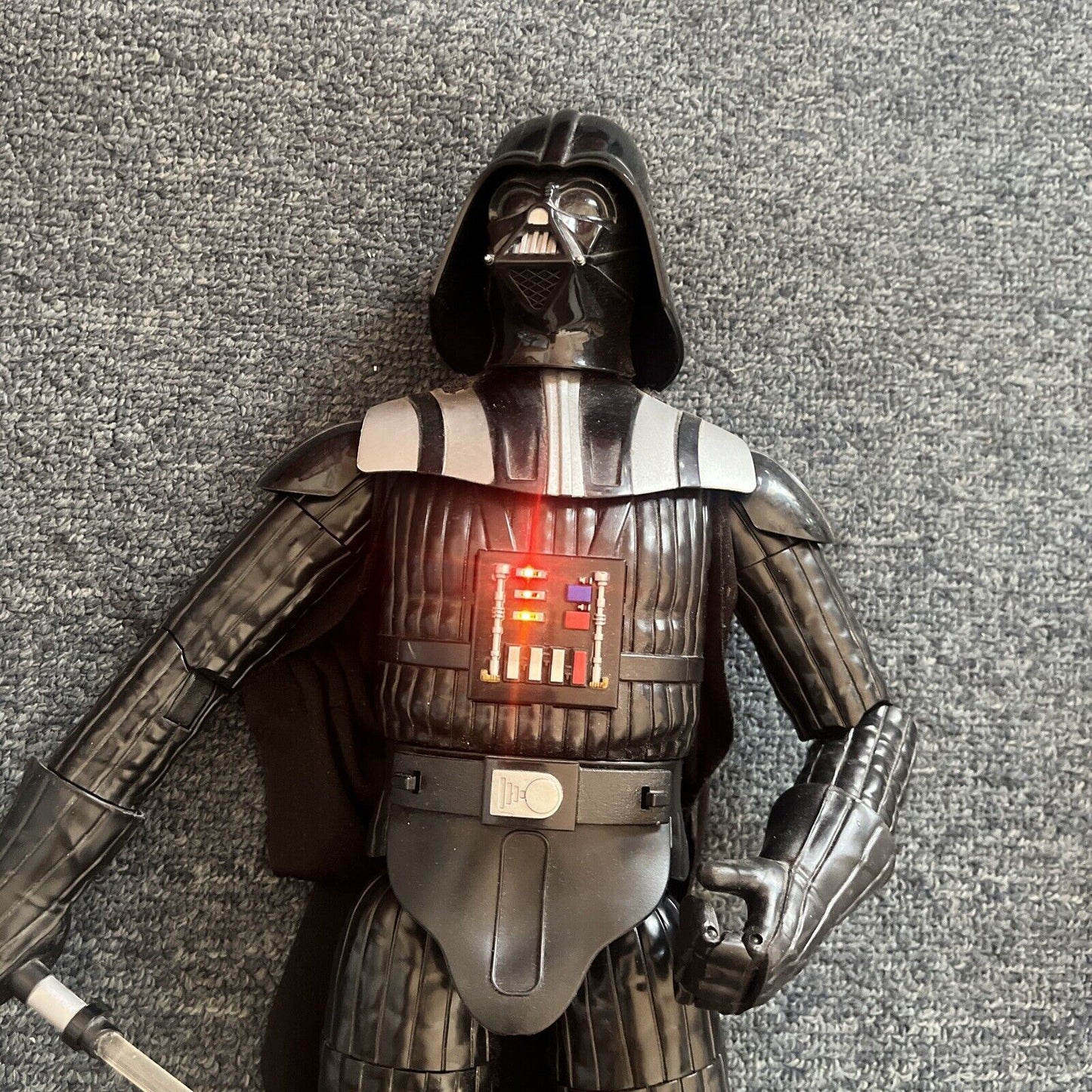4x Star Wars Figures: 17" Darth Vader, Obi-Wan Kenobi 11", Stormtrooper 11" & 4"