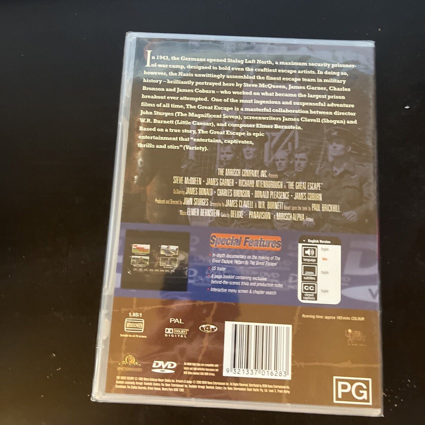 *New Sealed* The Great Escape (DVD, 1963) Steve McQueen, James Garner, Region 4