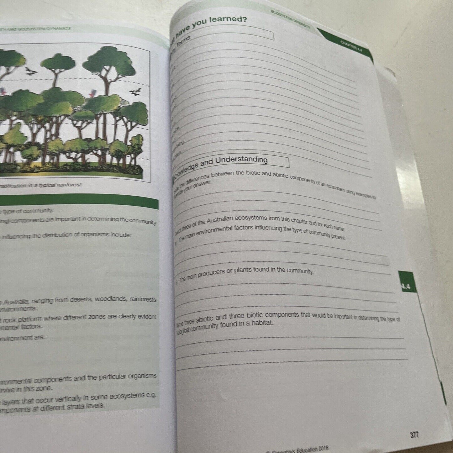 Biology Combined Workbook Topics 1-4 First Edition 2016