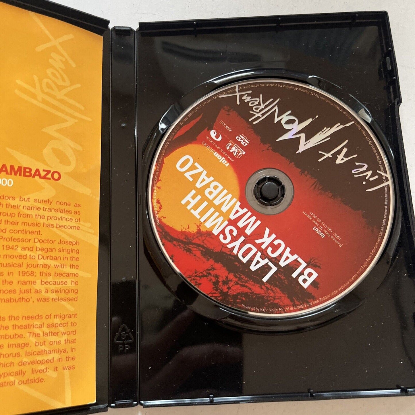Ladysmith Black Mambazo - Live At Montreux 1987/1989/2000 (DVD) Region 4