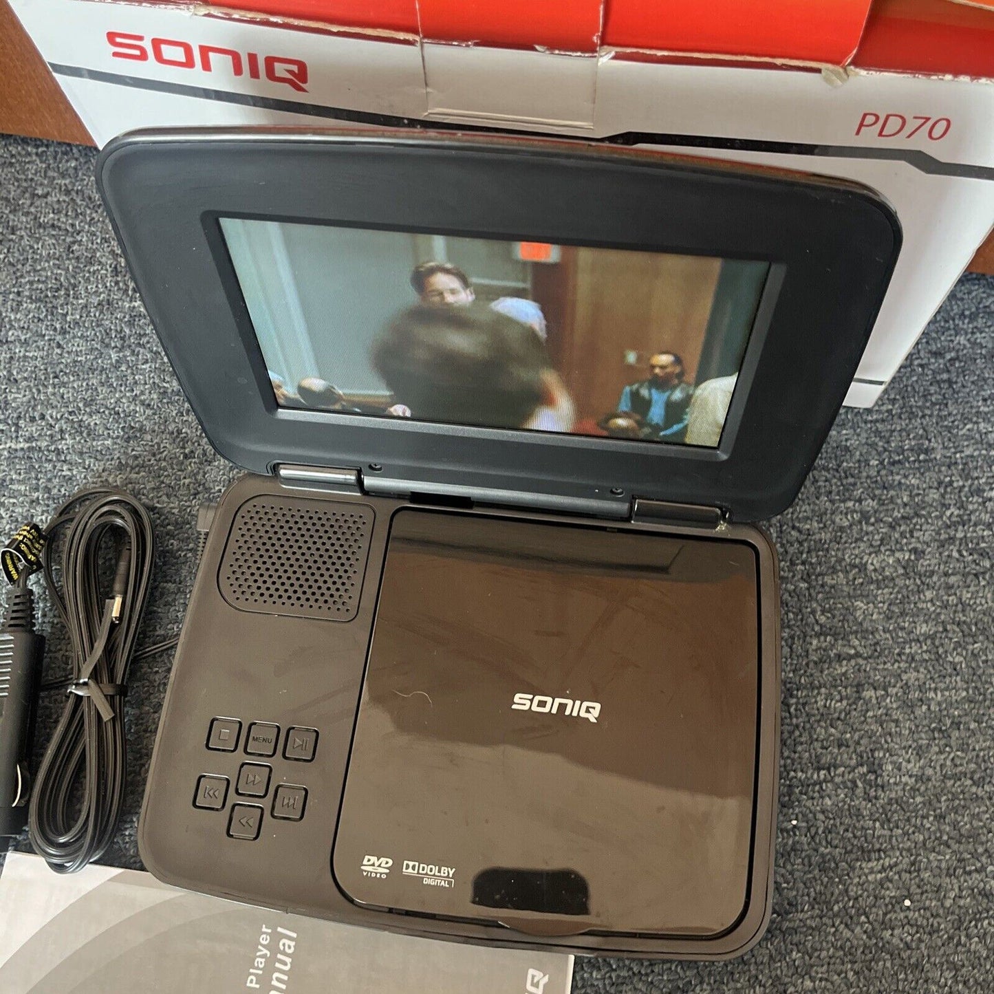 Sonic 7" Portable DVD Player PD70