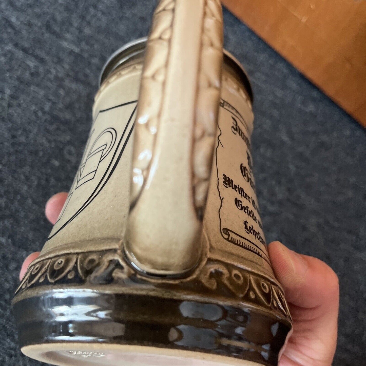 Zunftseidel Gärtner Farbausfall Beer Stein 500ml Made in Germany
