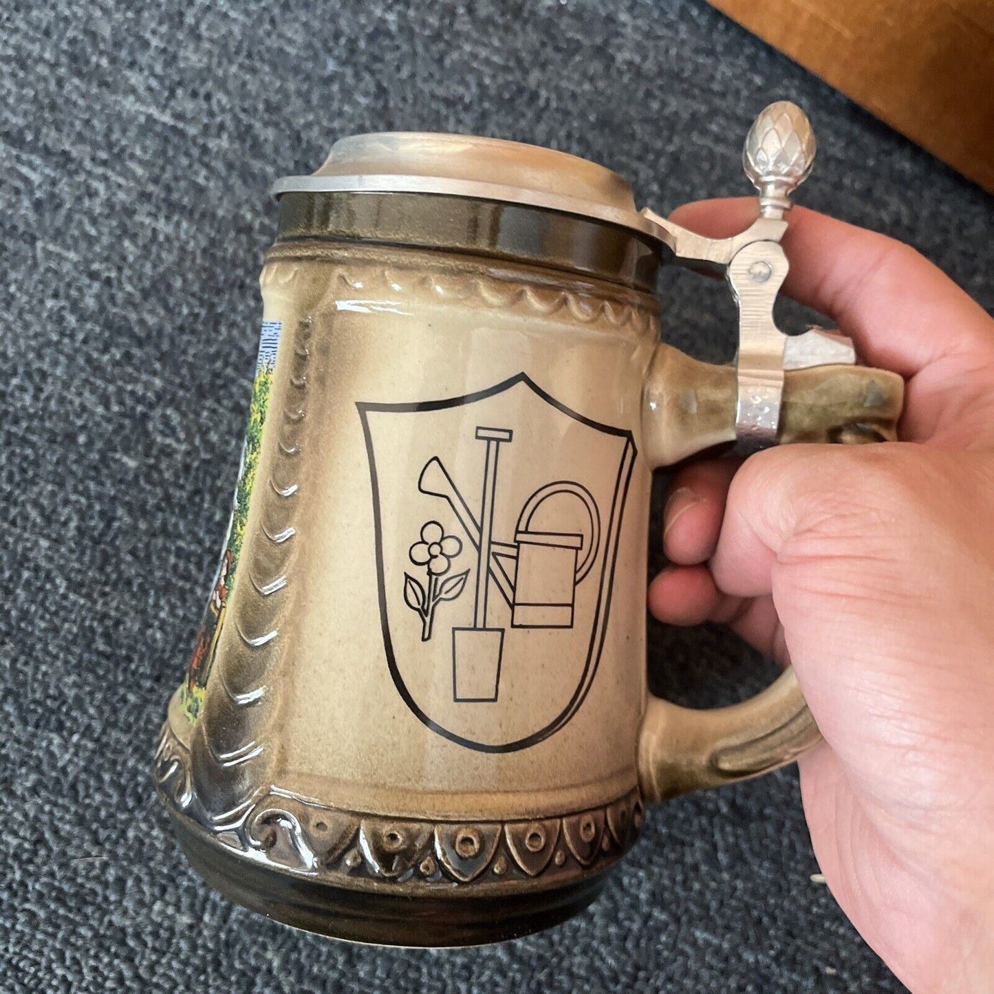 Zunftseidel Gärtner Farbausfall Beer Stein 500ml Made in Germany