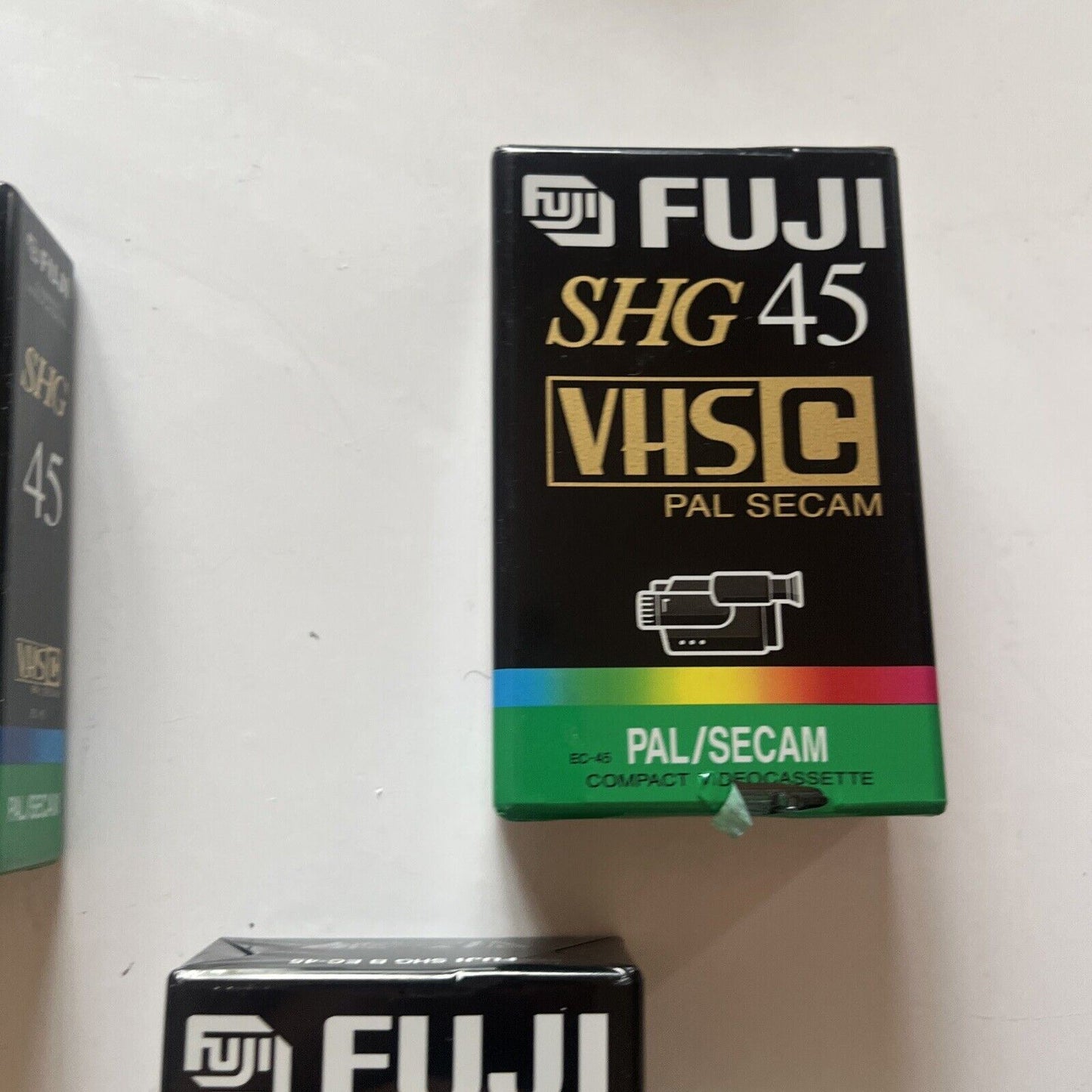 *New Sealed* 3x Fuji Super HG EC- 45 VHS-C Blank Video Tape PAL