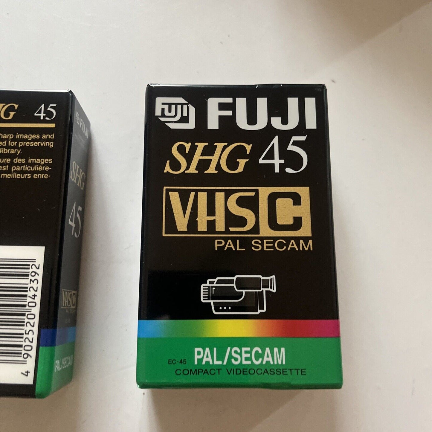 *New Sealed* 2x Fuji Super HG EC- 45 VHS-C Blank Video Tape PAL