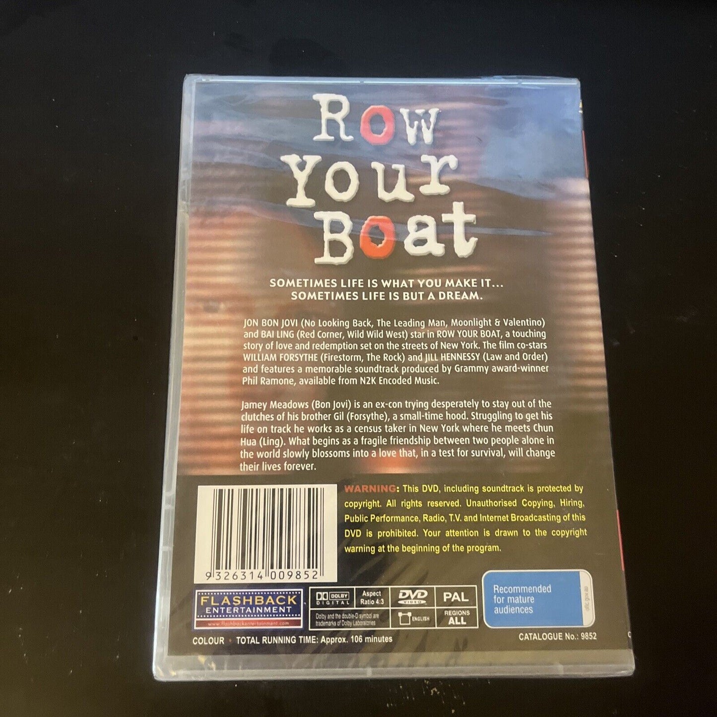 *New Sealed* Row Your Boat (DVD, 2001) Jon Bon Jovi All Regions